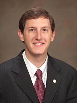 Scofield Proposes on Floor of Senate