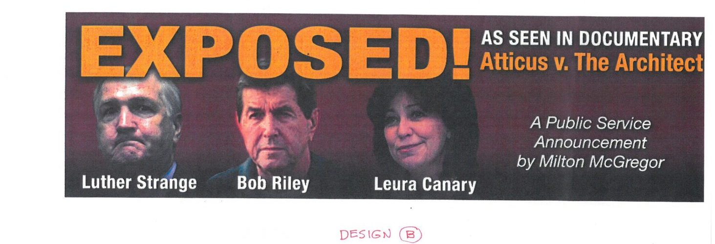 New billboards carry a “Public Service Message” from Milton McGregor