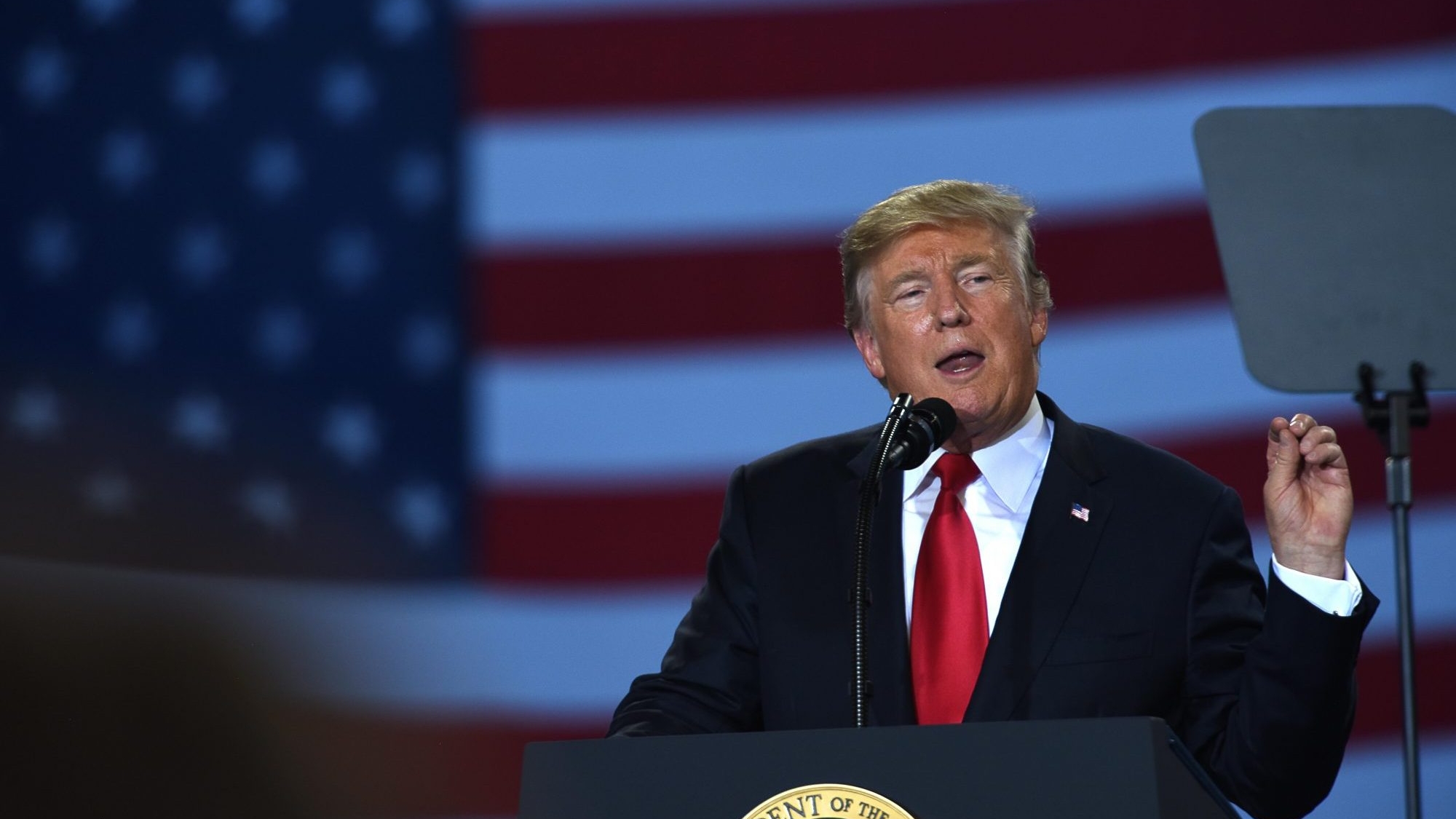 Lathan congratulates Trump Victory Team