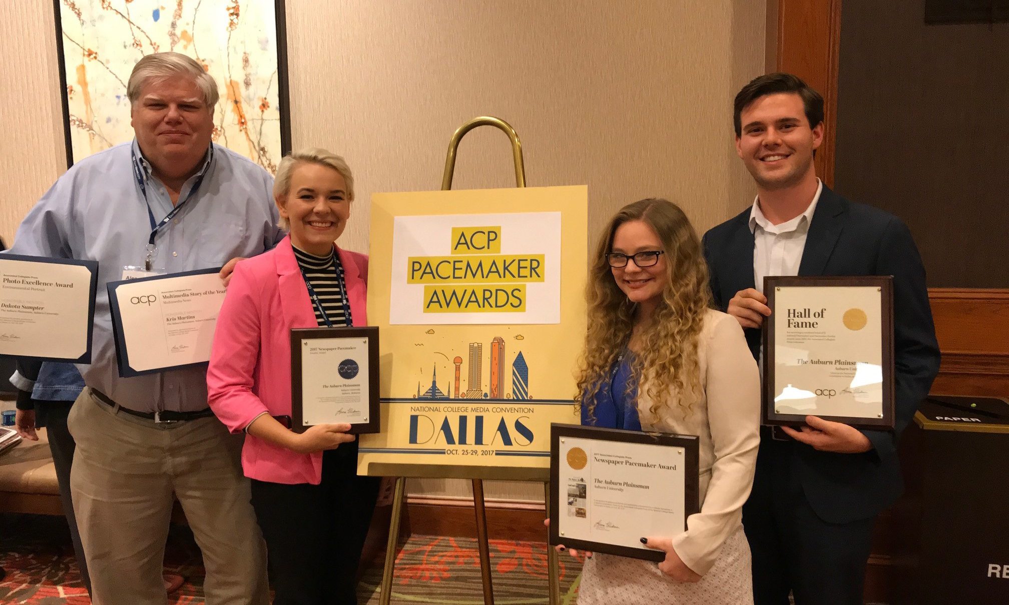 The Auburn Plainsman receives multiple awards from APA