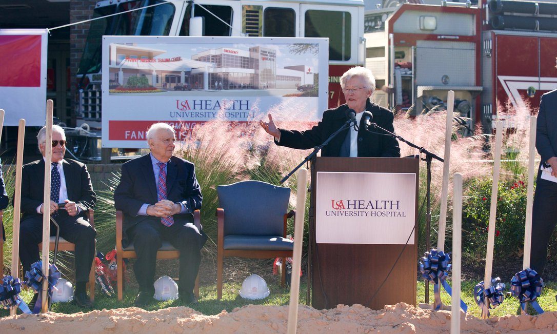 Ivey speaks at USA Hospital Trauma Center groundbreaking