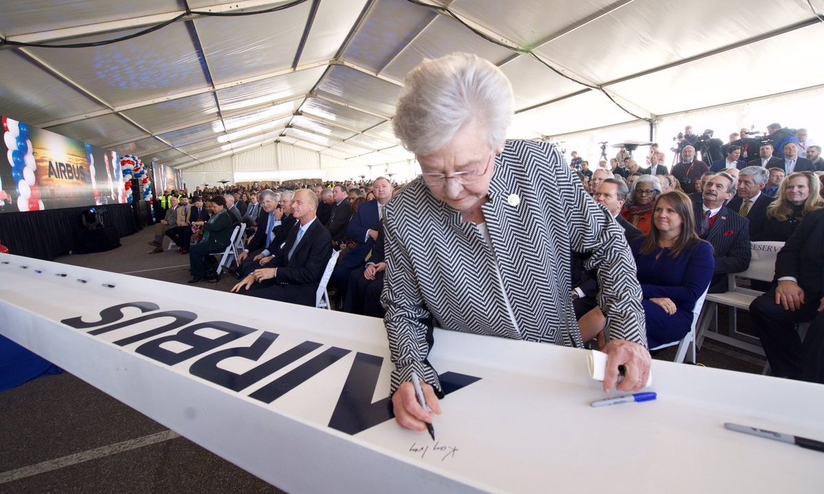 Ivey attends kick-off construction on Airbus A220 manufacturing facility in Mobile