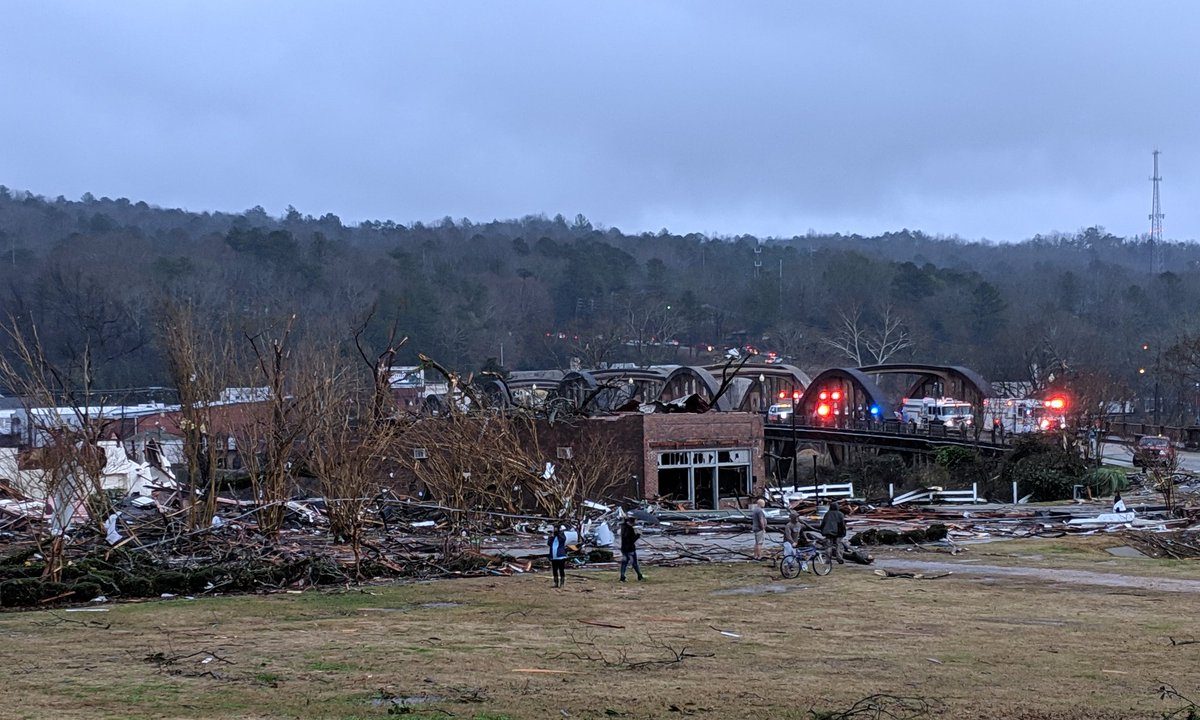 Tornado damages Wetumpka
