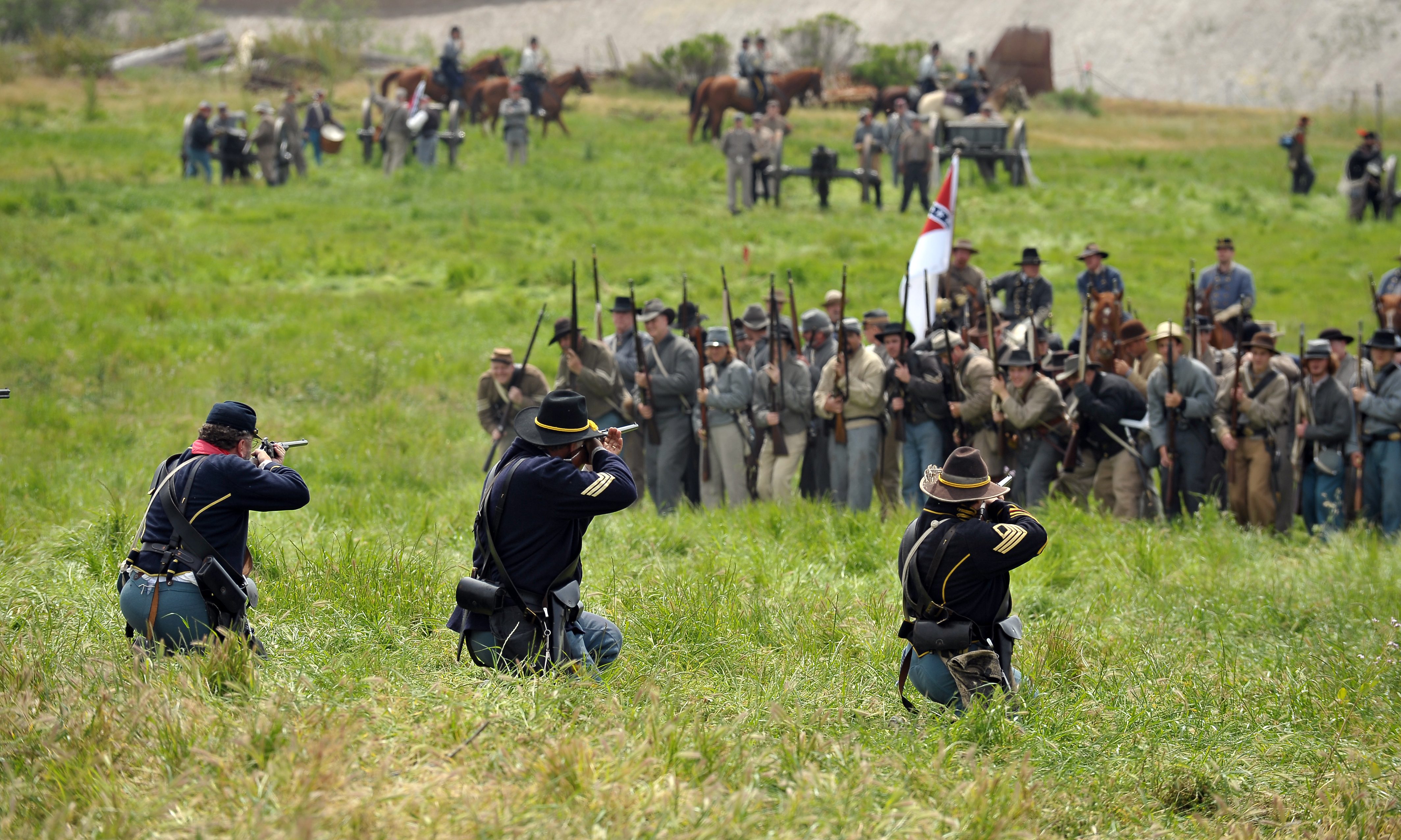 Civil War Living History event today with a skirmish on Saturday