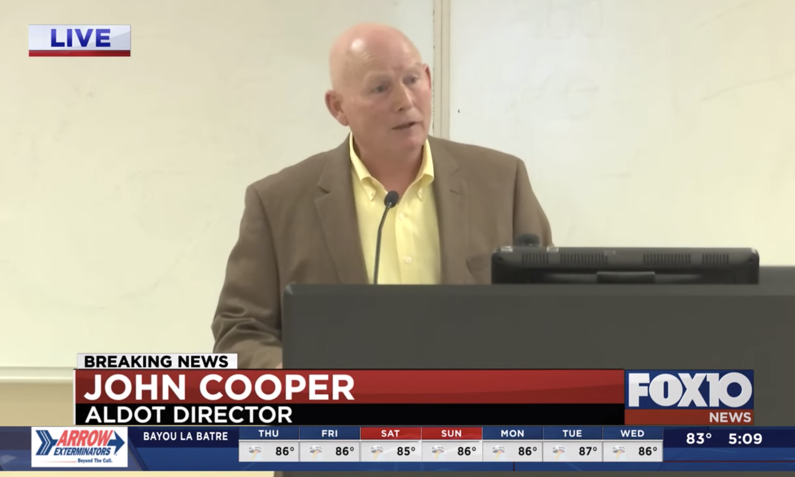 Will an exchange between a lawmaker and ALDOT director breathe new life into I-10 Bridge?