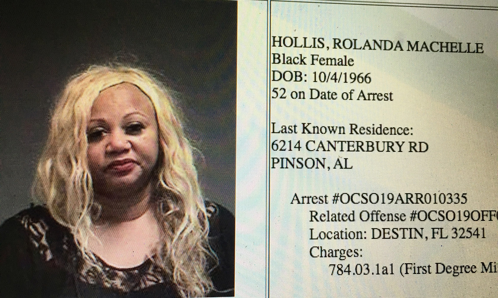 Alabama Rep. Rolanda Hollis arrested in Florida on domestic violence charge