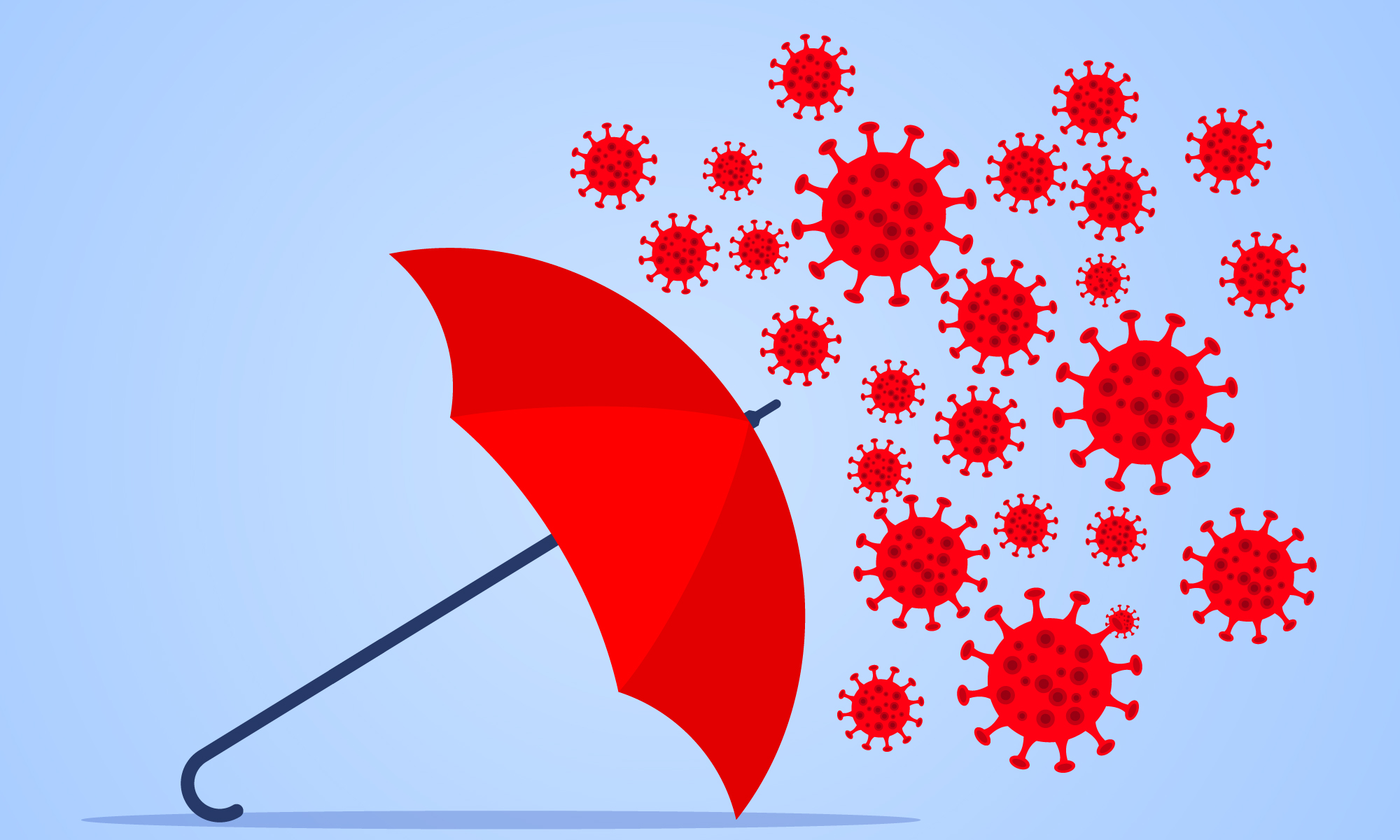 With COVID-19 policy, don’t blame your umbrella. The rain got you wet