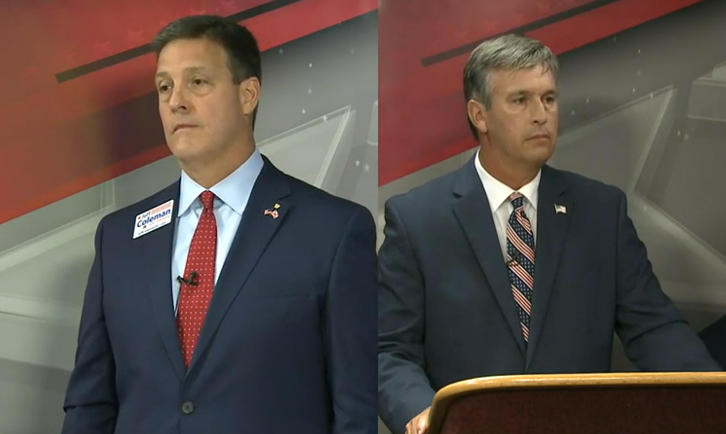 Barry Moore emphasizes support for Trump in debate