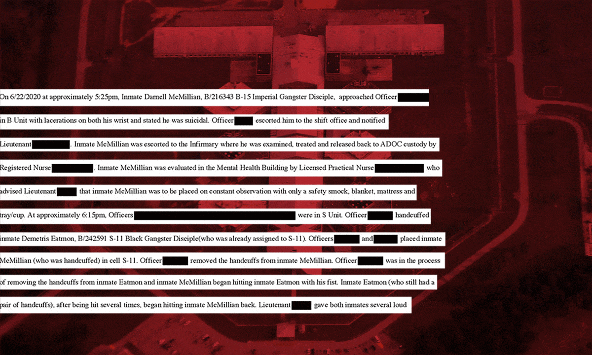 Internal report on Alabama inmate’s death backs statements by concerned whistleblowers