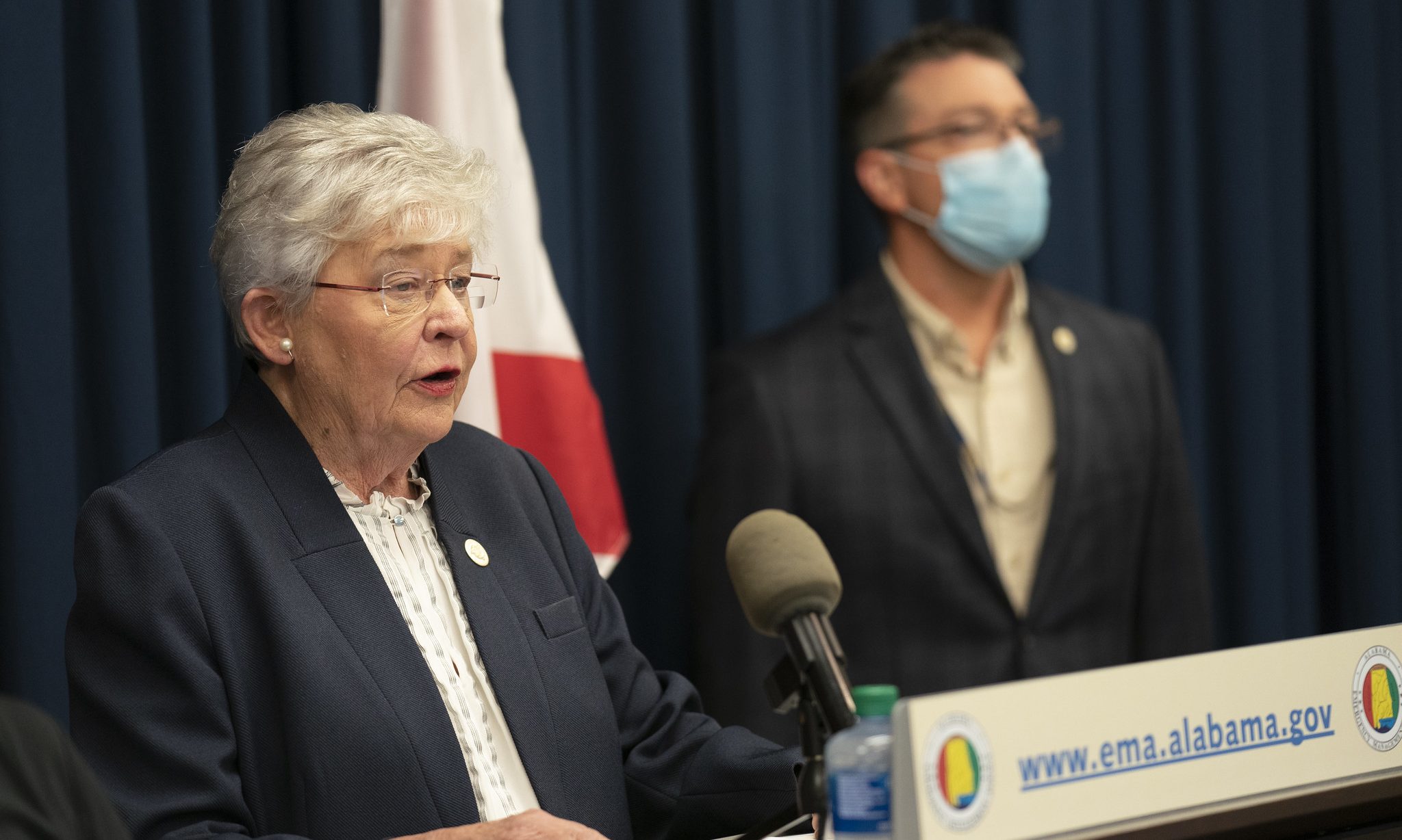Gov. Kay Ivey cautions people to stay off roads during Hurricane Sally