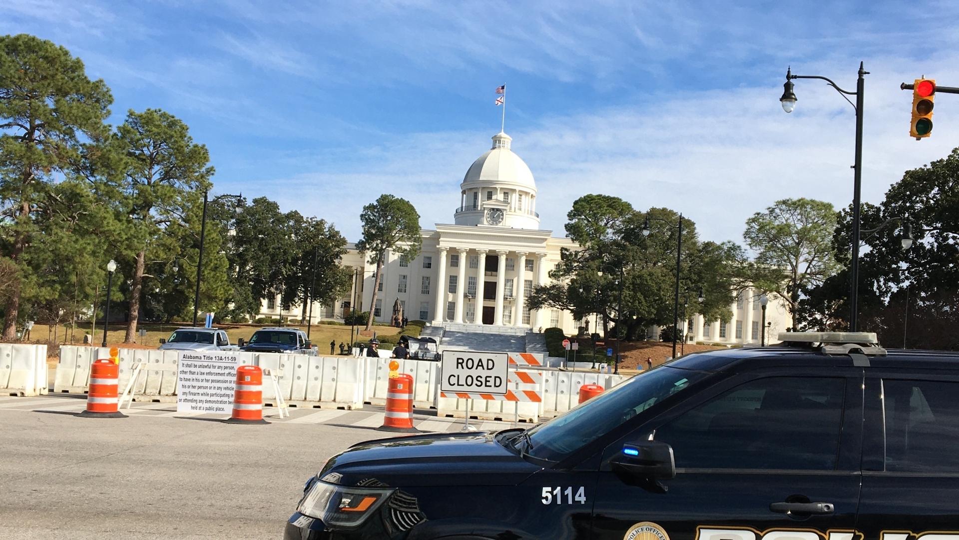 No protestors at Alabama’s fortified Capitol on Sunday