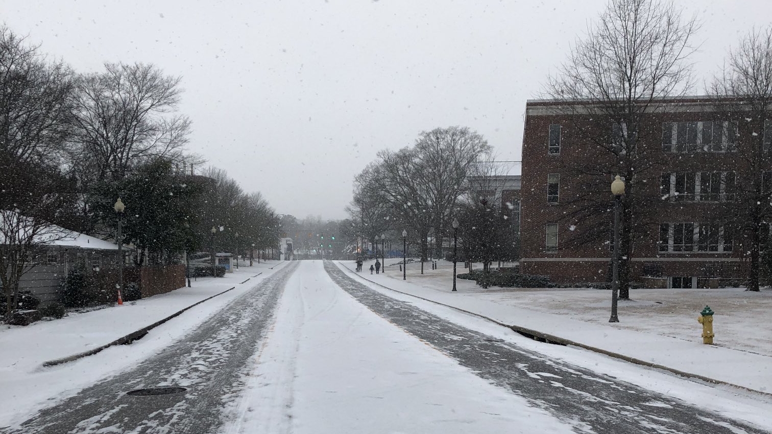 Hazardous road conditions throughout much of Alabama