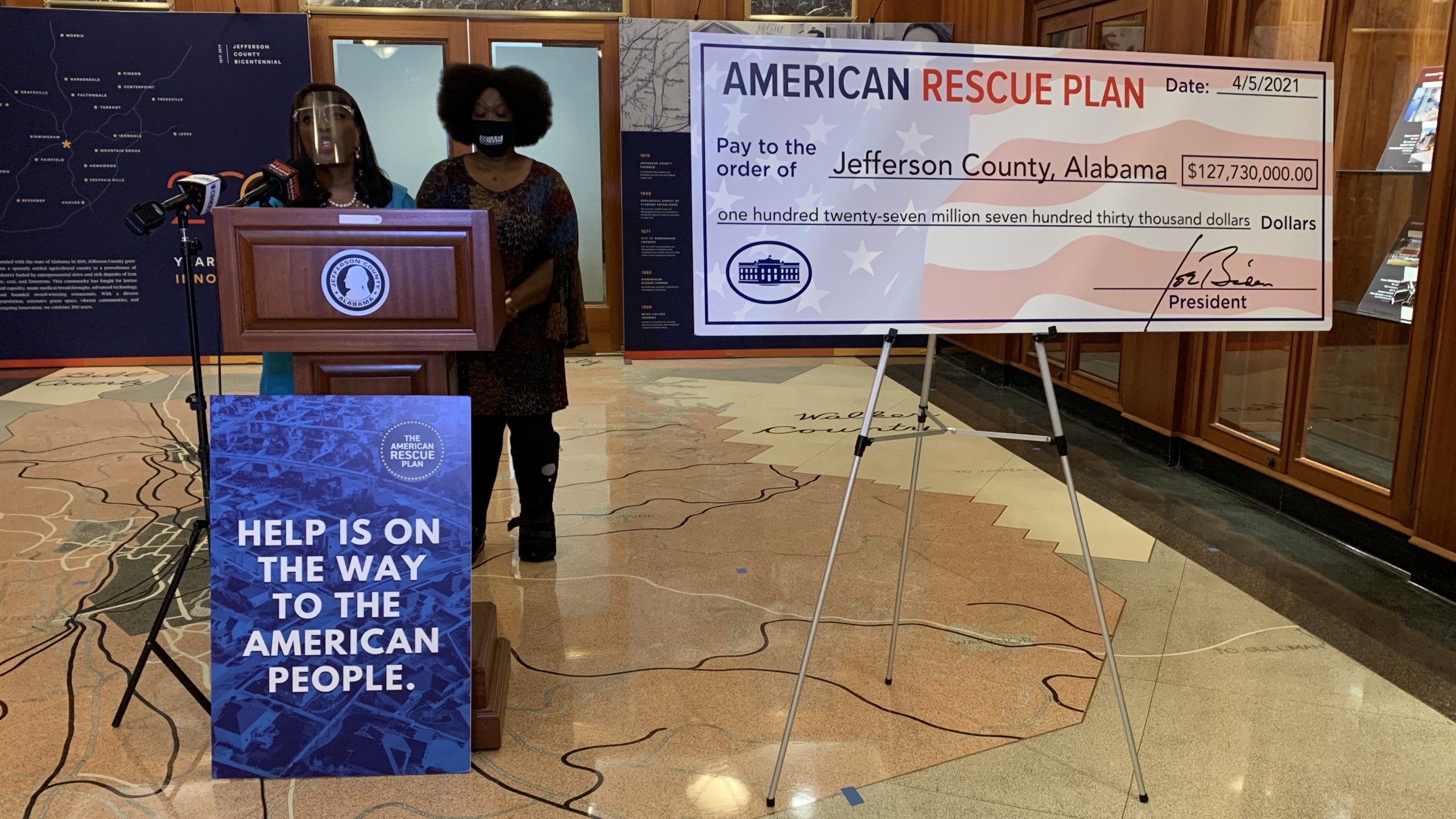 Sewell continues American Rescue Plan district tour