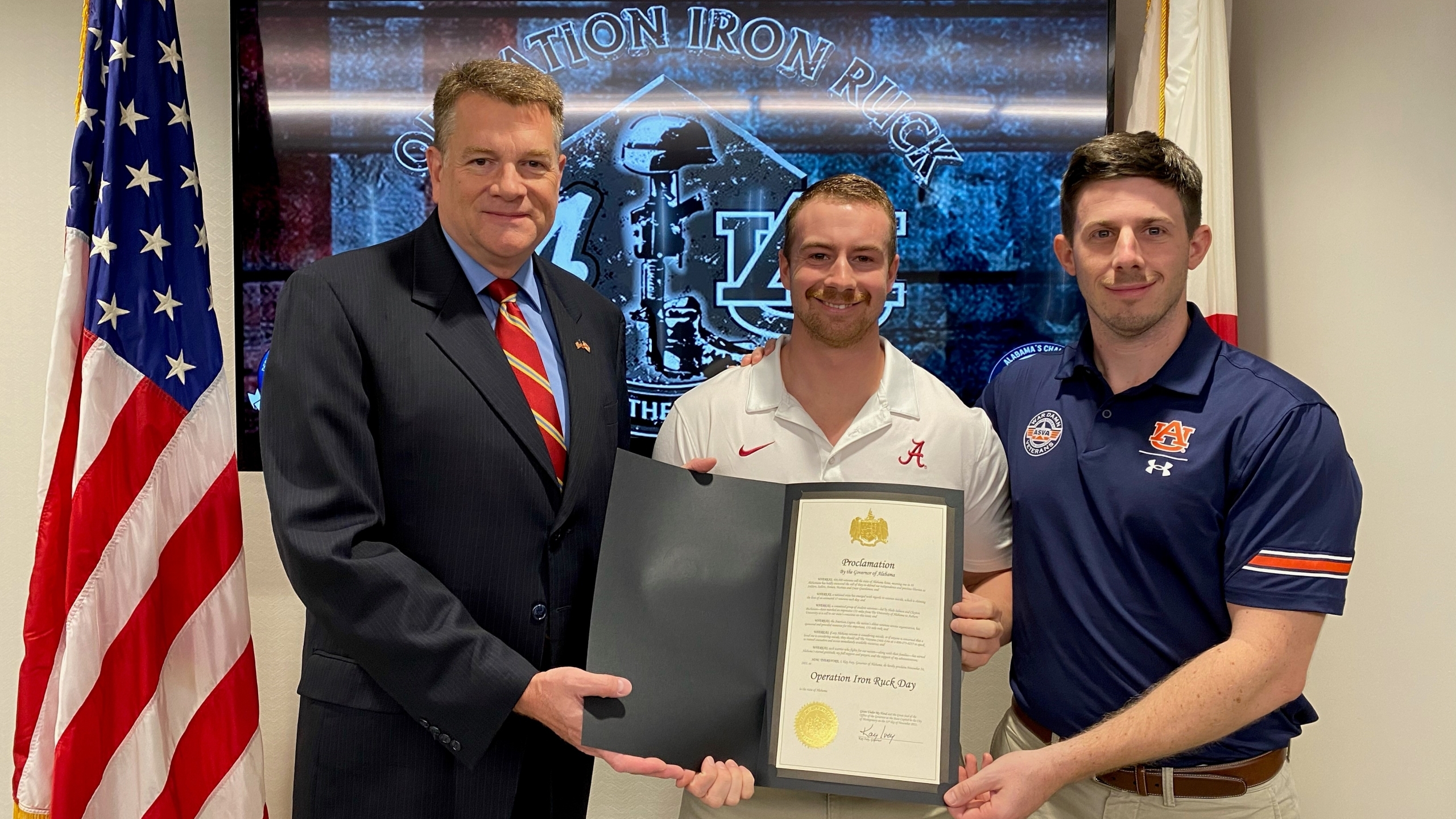 Governor supports student veterans’ operation Iron Ruck