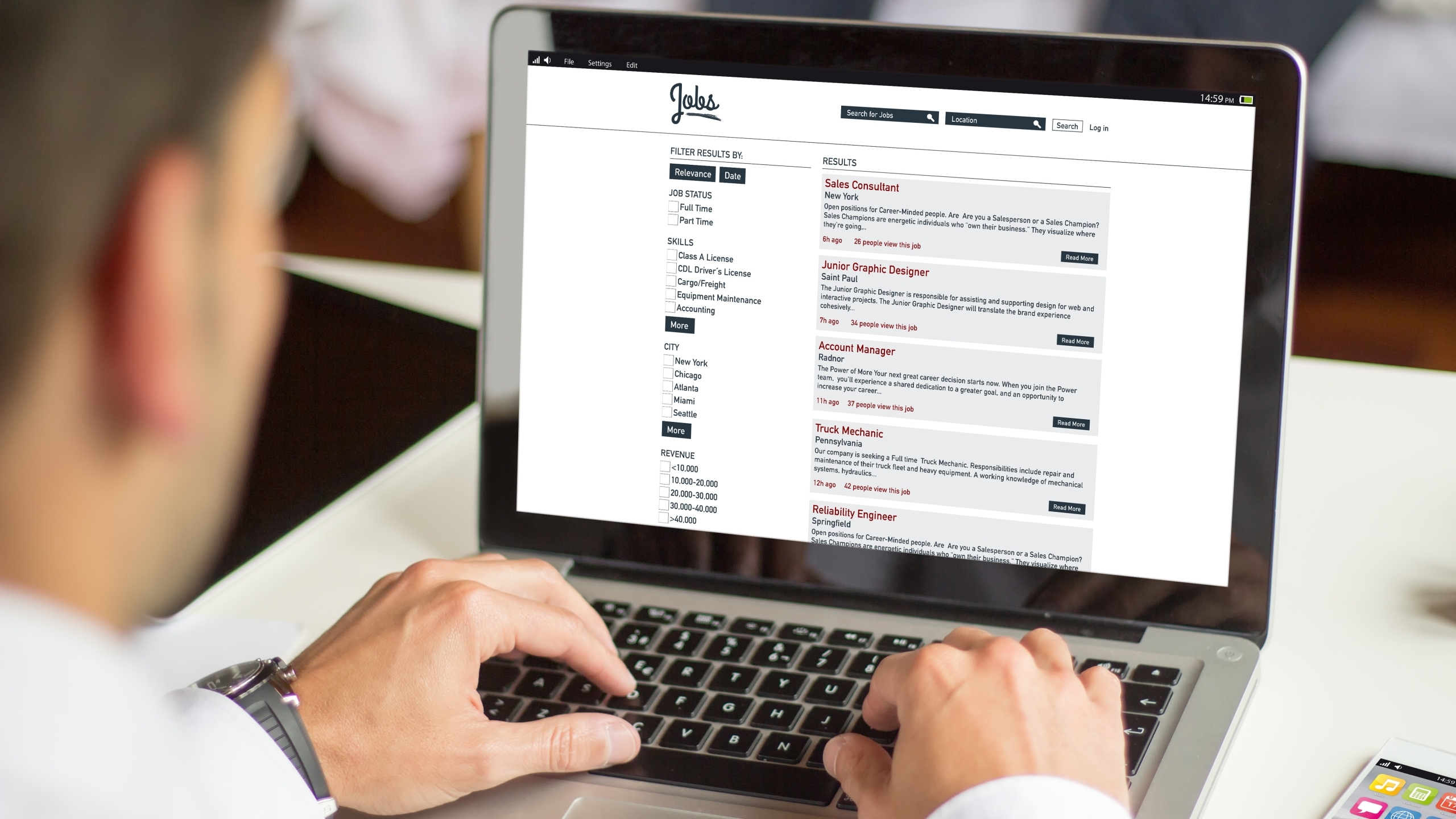 November online job ads fall from 2021 highs