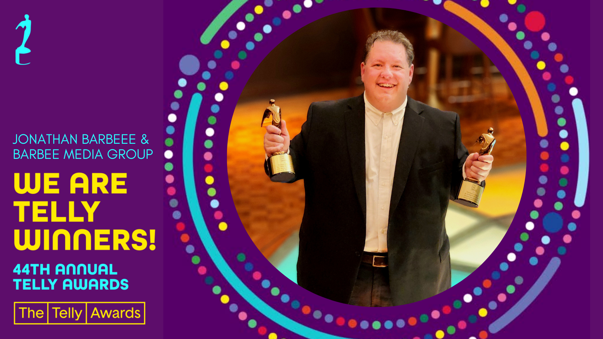 Producer/Director Jonathan Barbee receives four Telly Awards