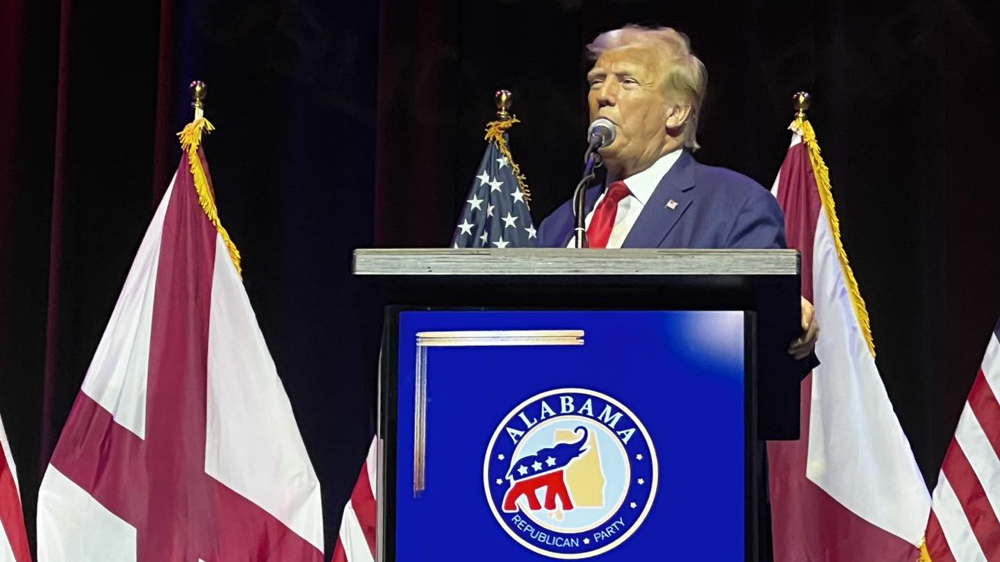 Alabama Republicans cheer on thrice-indicted former president Trump