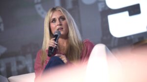 Moms for Liberty hosts Riley Gaines for anti-trans event