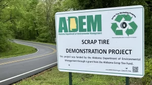 Roads at Joe Wheeler Park paved with long-lasting asphalt made from recycled tires