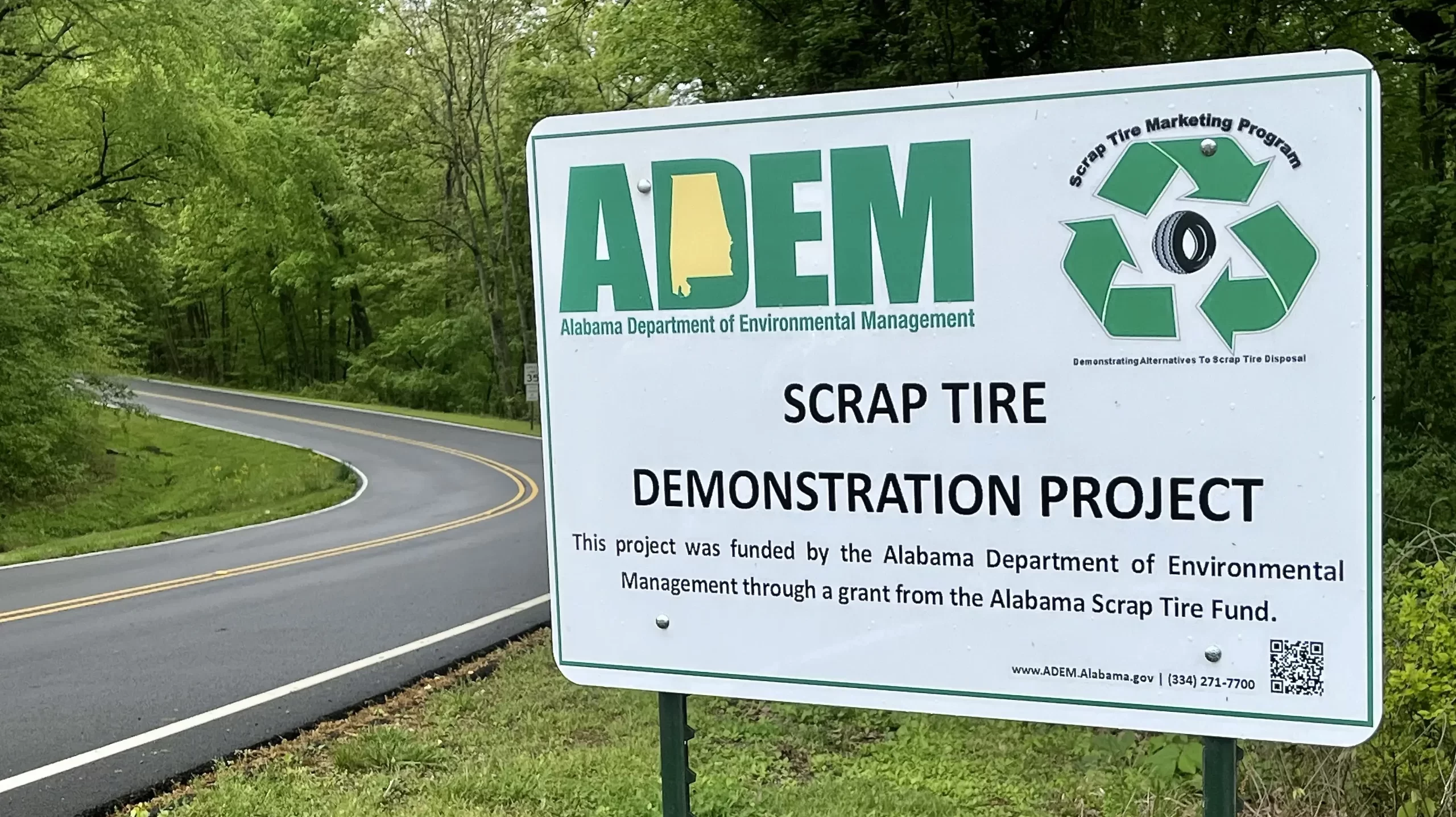 Alabama continues a program to combat tire dumping statewide
