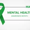 Mental Health Awareness Month in May. Raising awareness of mental health. Control and protection. Prevention campaign. Medical health care design. Vector illustration