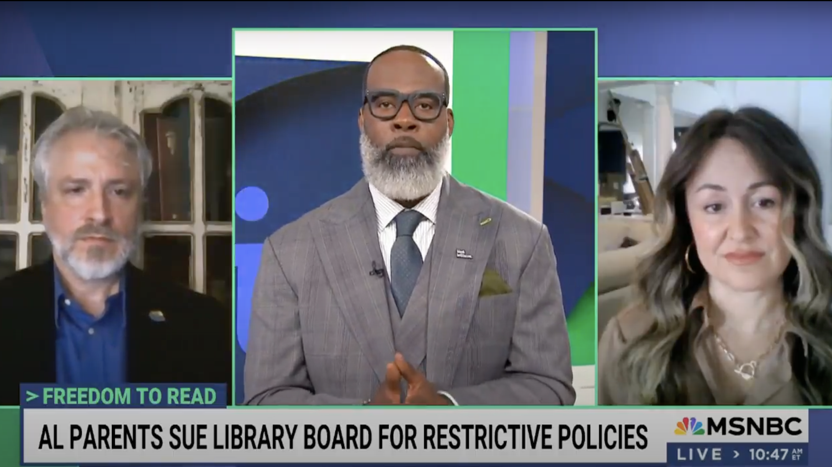 Lawsuit against Prattville Library policy featured on MSNBC