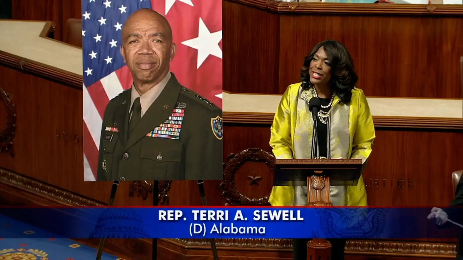Rep. Sewell honors the retirement of Lt. Gen. A.C. Roper