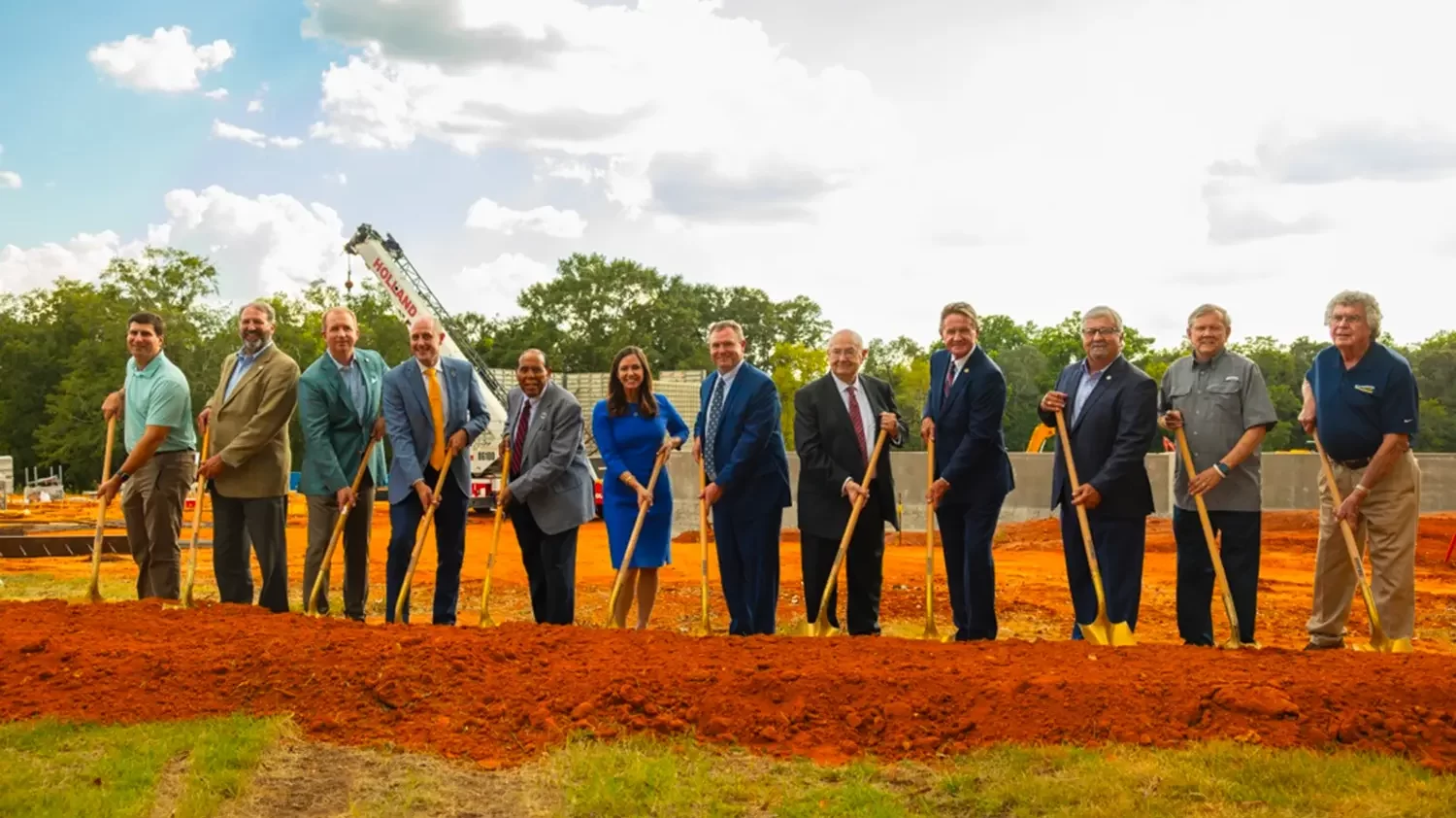 Sen. Britt breaks ground on Enterprise State C. C. Workforce Development Center