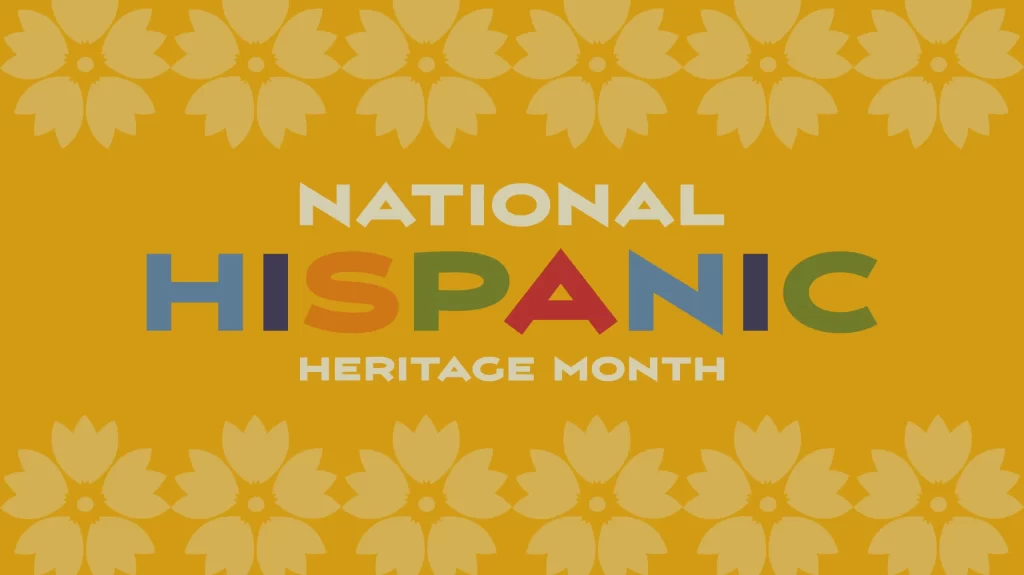 Hispanic Heritage Month background. Poster, card, banner