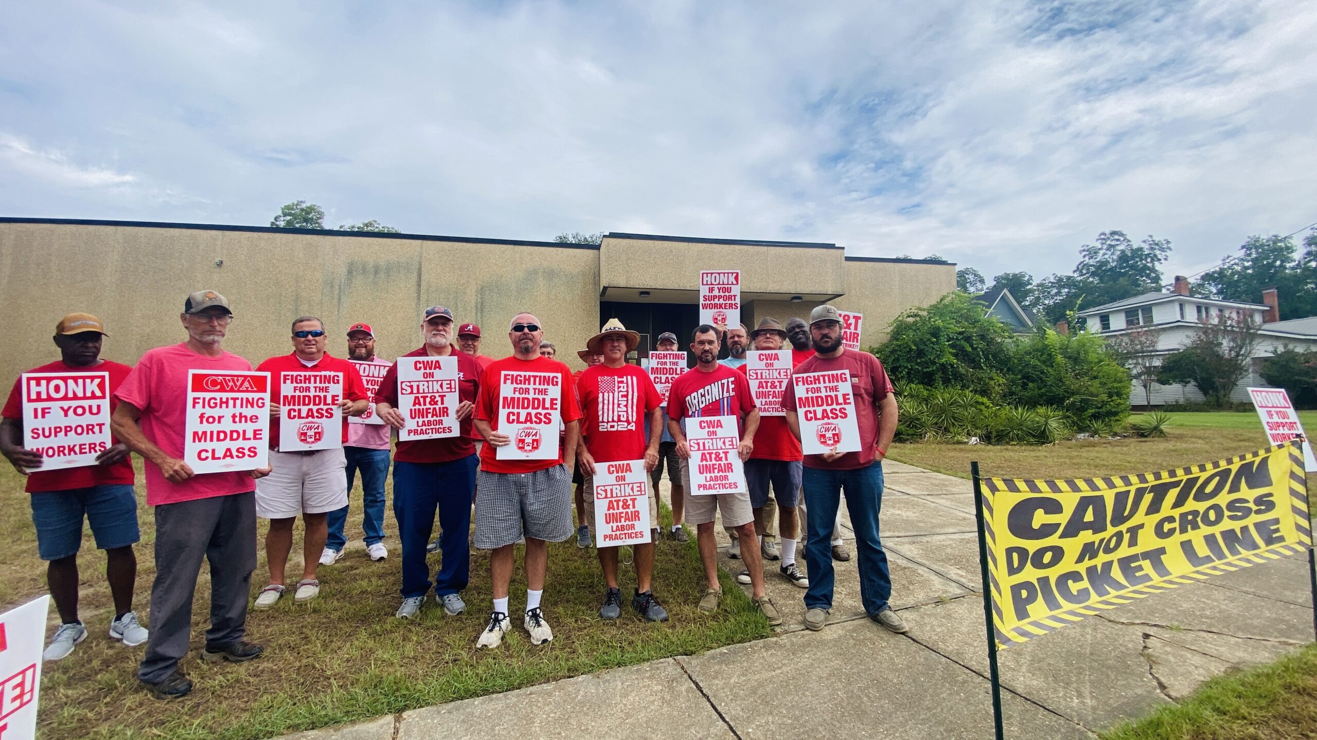 AT&amp;T workers on strike over alleged unfair labor practices