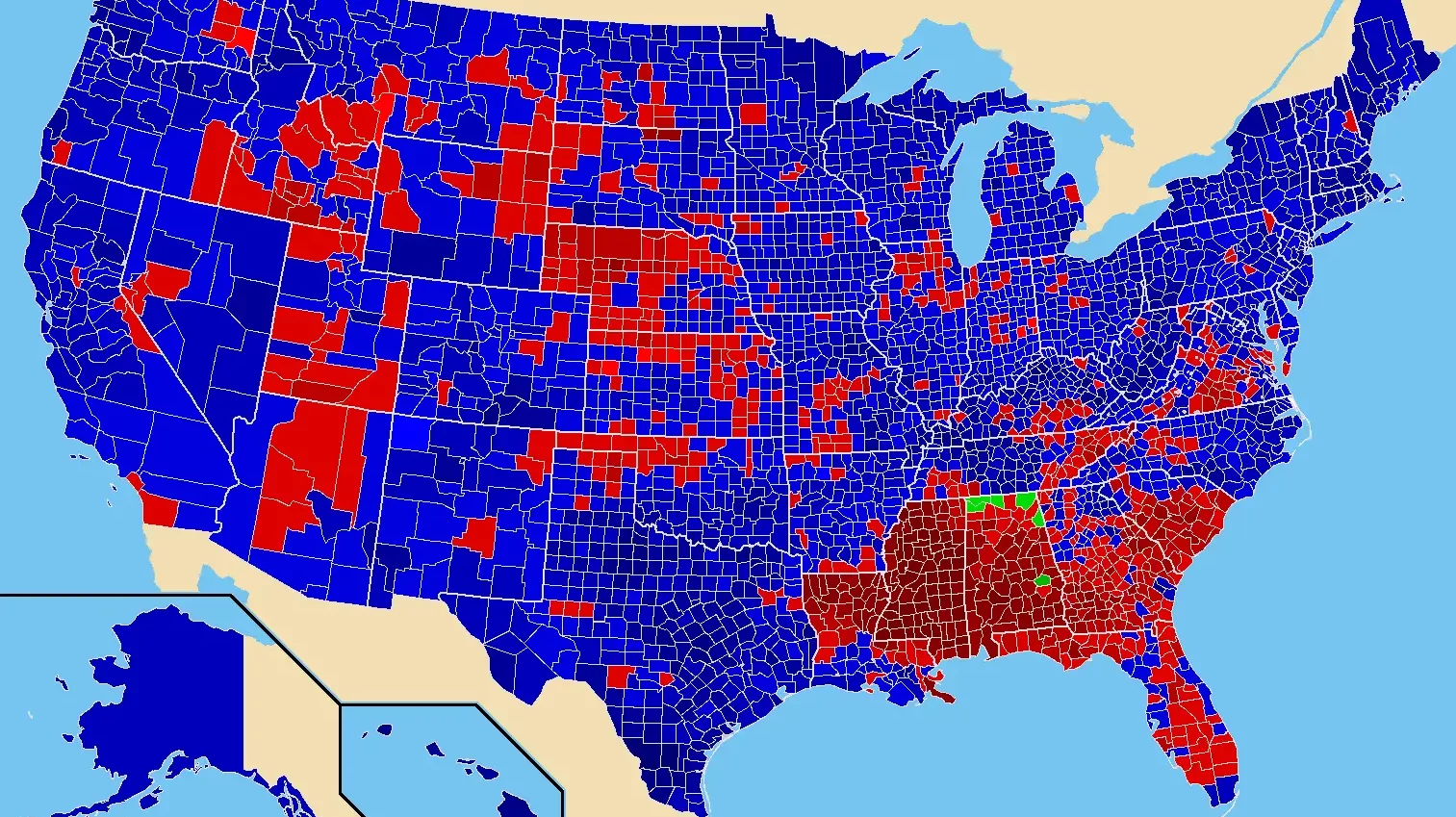 The 1964 Goldwater landslide