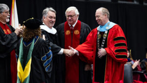 Speaker Ledbetter awarded honorary doctorate at JSU fall commencement
