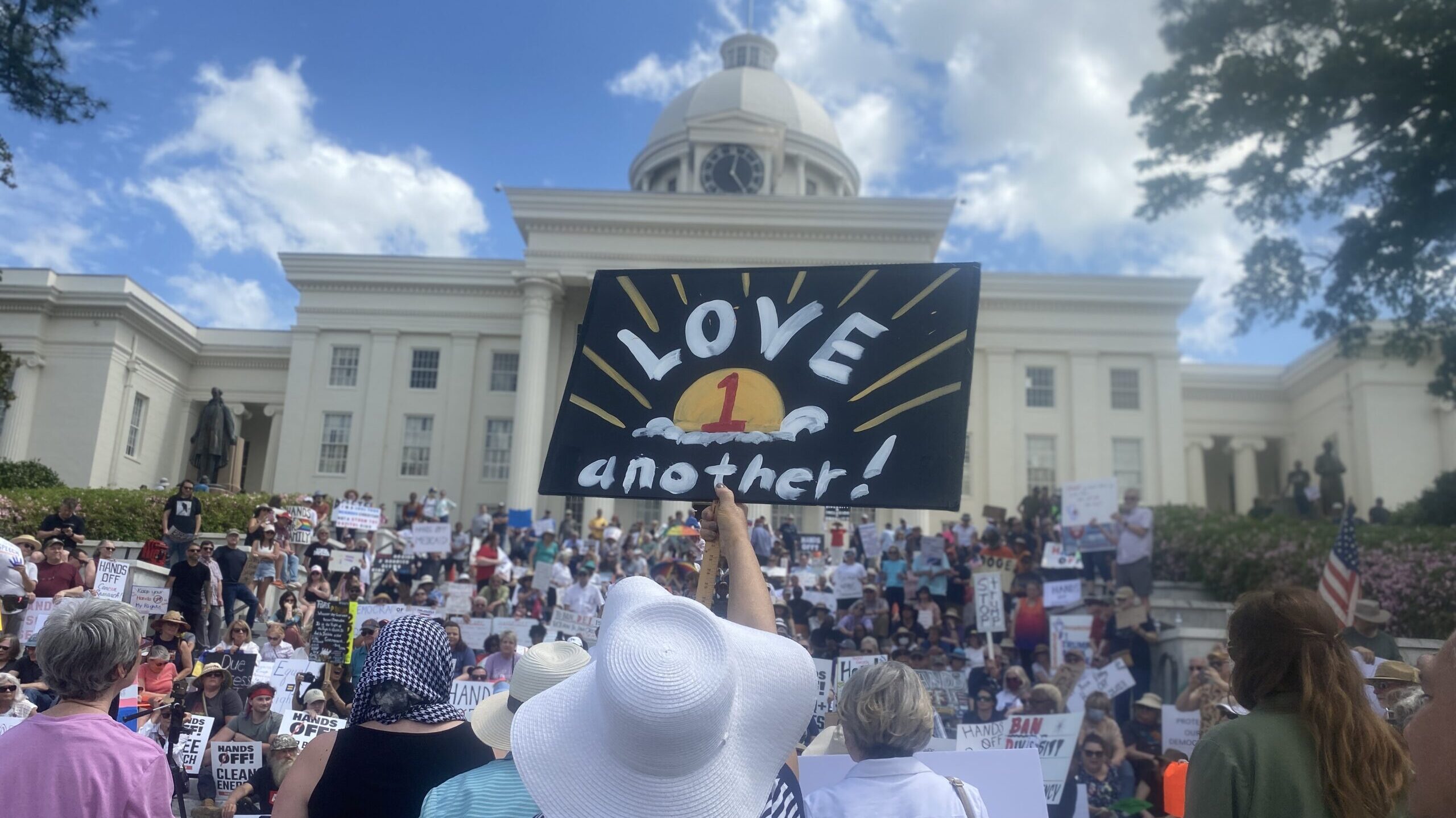 “Hands Off”: Alabamians join nationwide protests against Trump administration