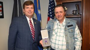 Rep. Strong presents Purple Heart to Sergeant John W. McCulloch