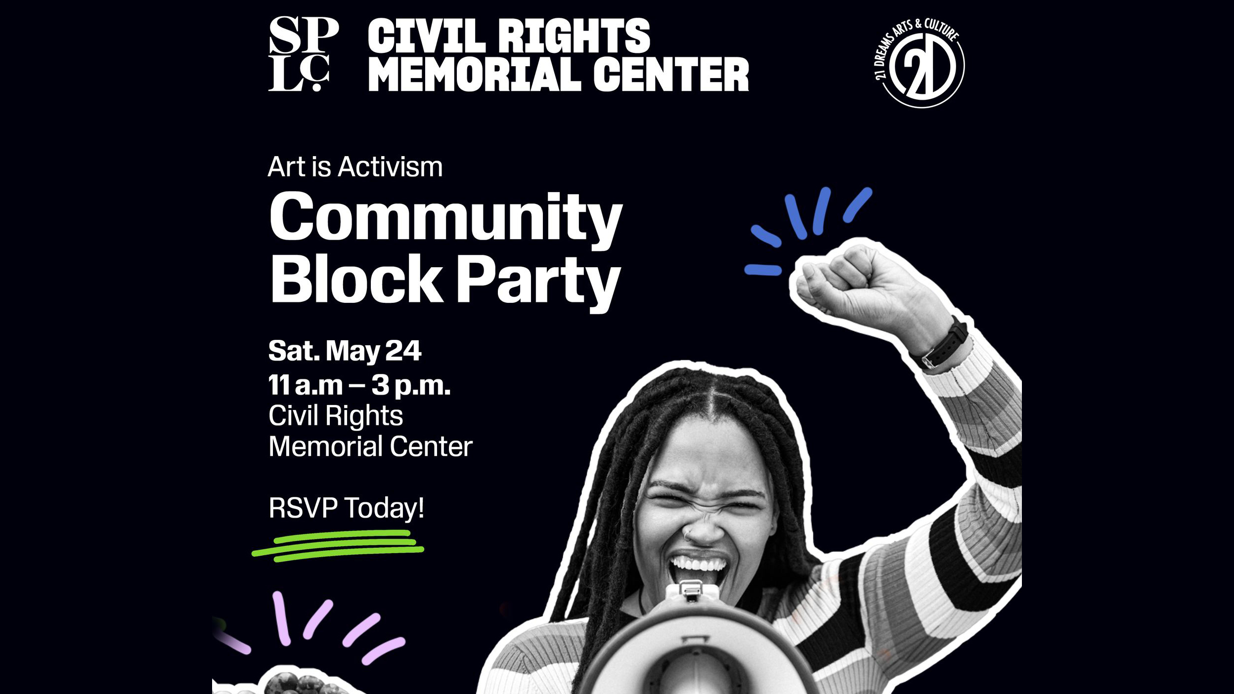 Civil Rights Memorial Center to host “Art Is Activism” block party