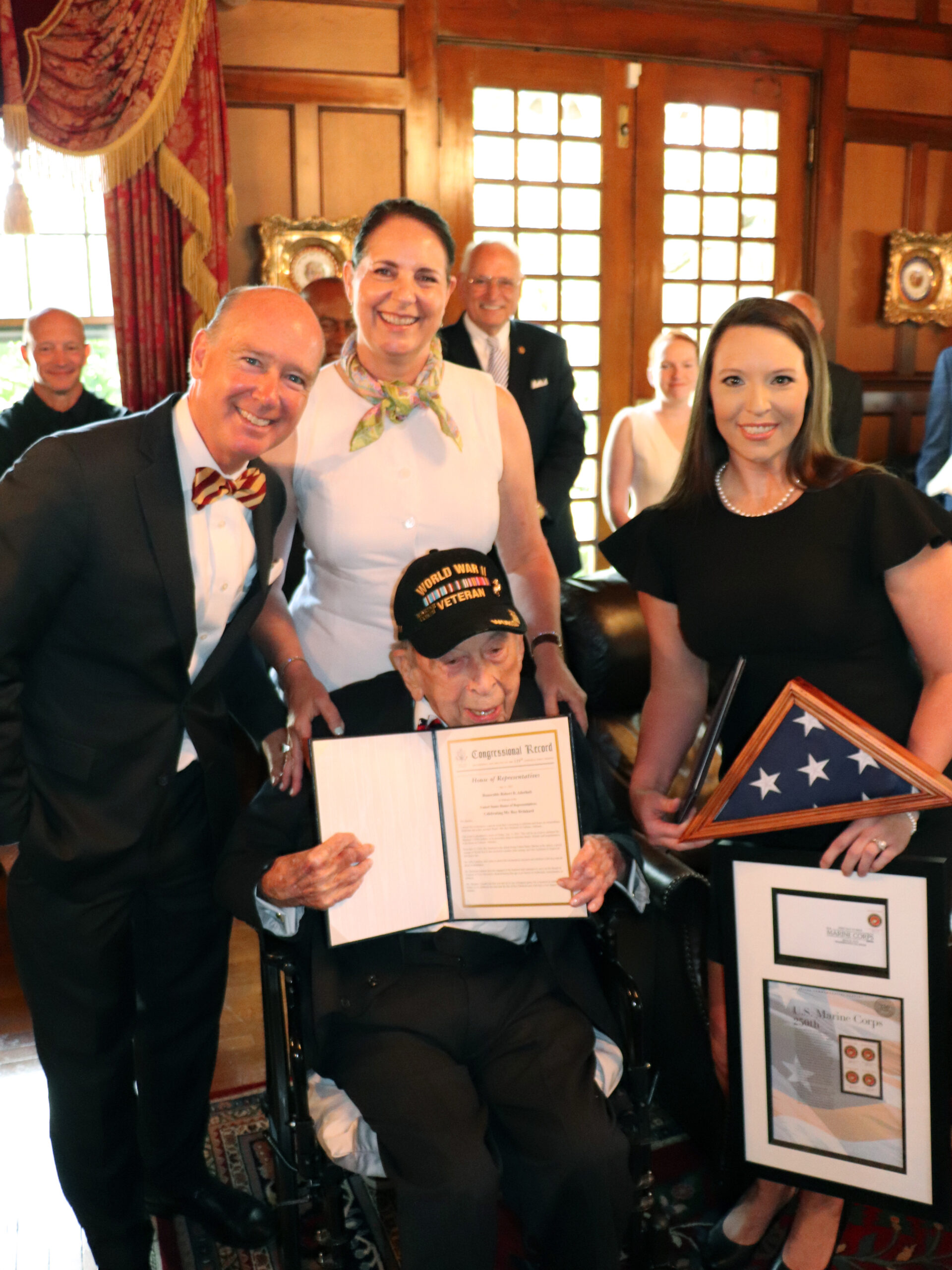 Rep. Aderholt celebrates 105th birthday of Roy Drinkard, oldest living U.S. Marine
