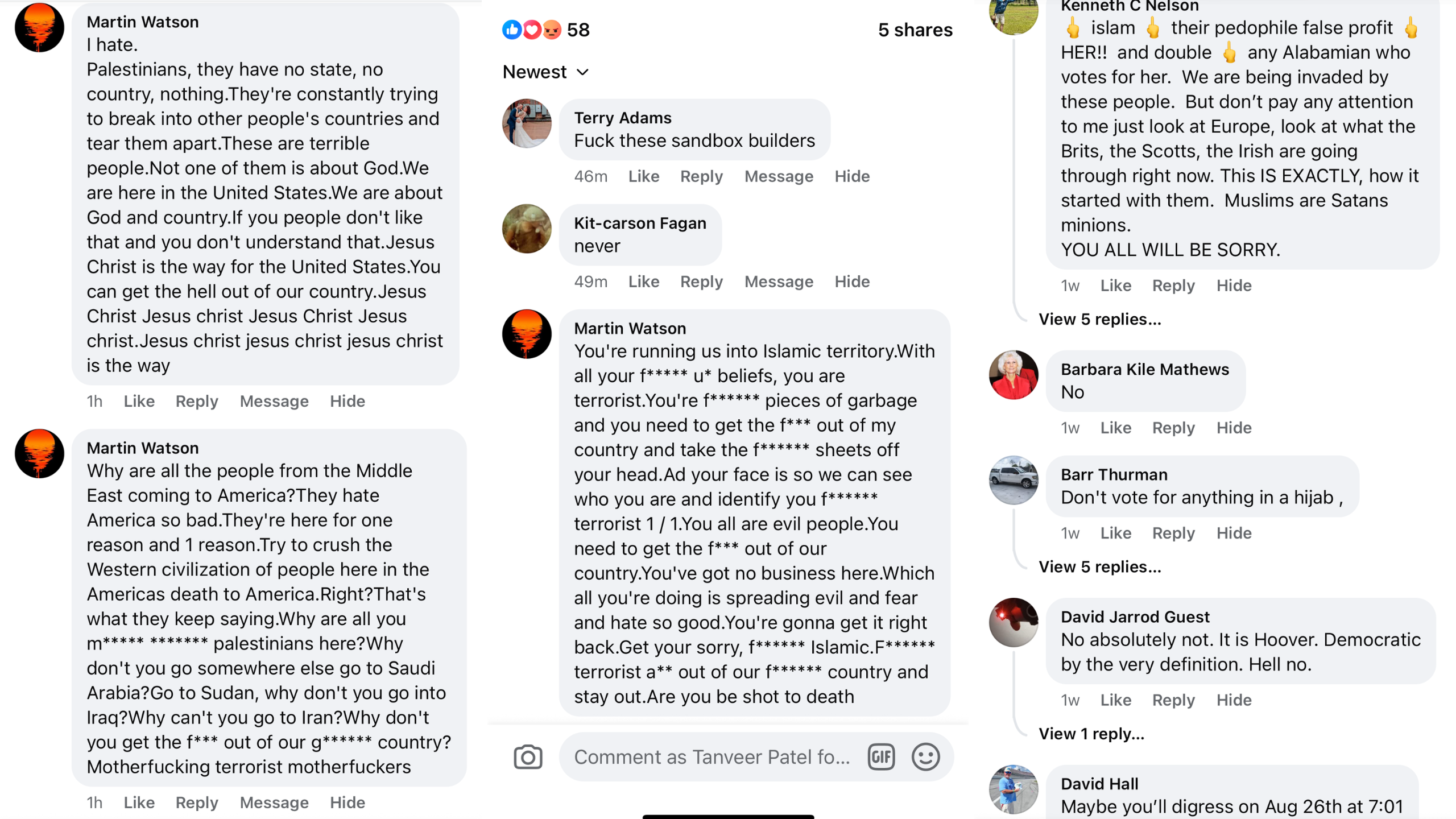 Death threats, slurs target Tanveer Patel in Hoover City Council race