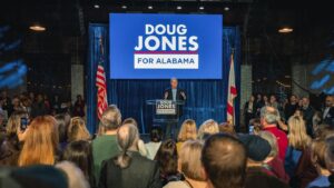 Former U.S. Sen. Doug Jones holds gubernatorial campaign kickoff