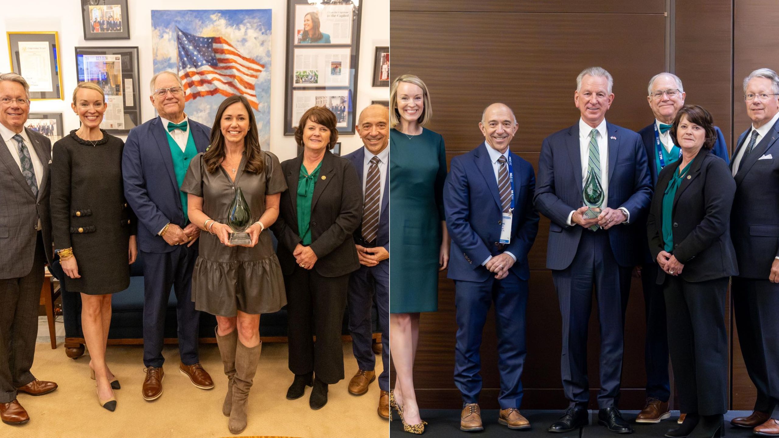 Sens. Britt, Tuberville receive League of Municipalities’ 2026 Hometown Hero award