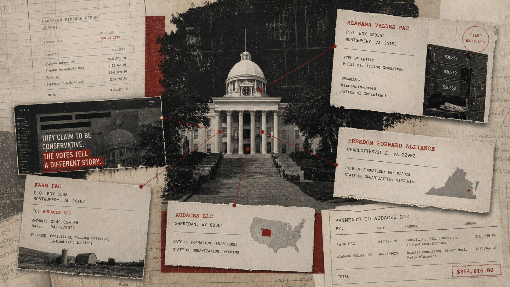 Campaign filings reveal hidden network behind Alabama attack mailers